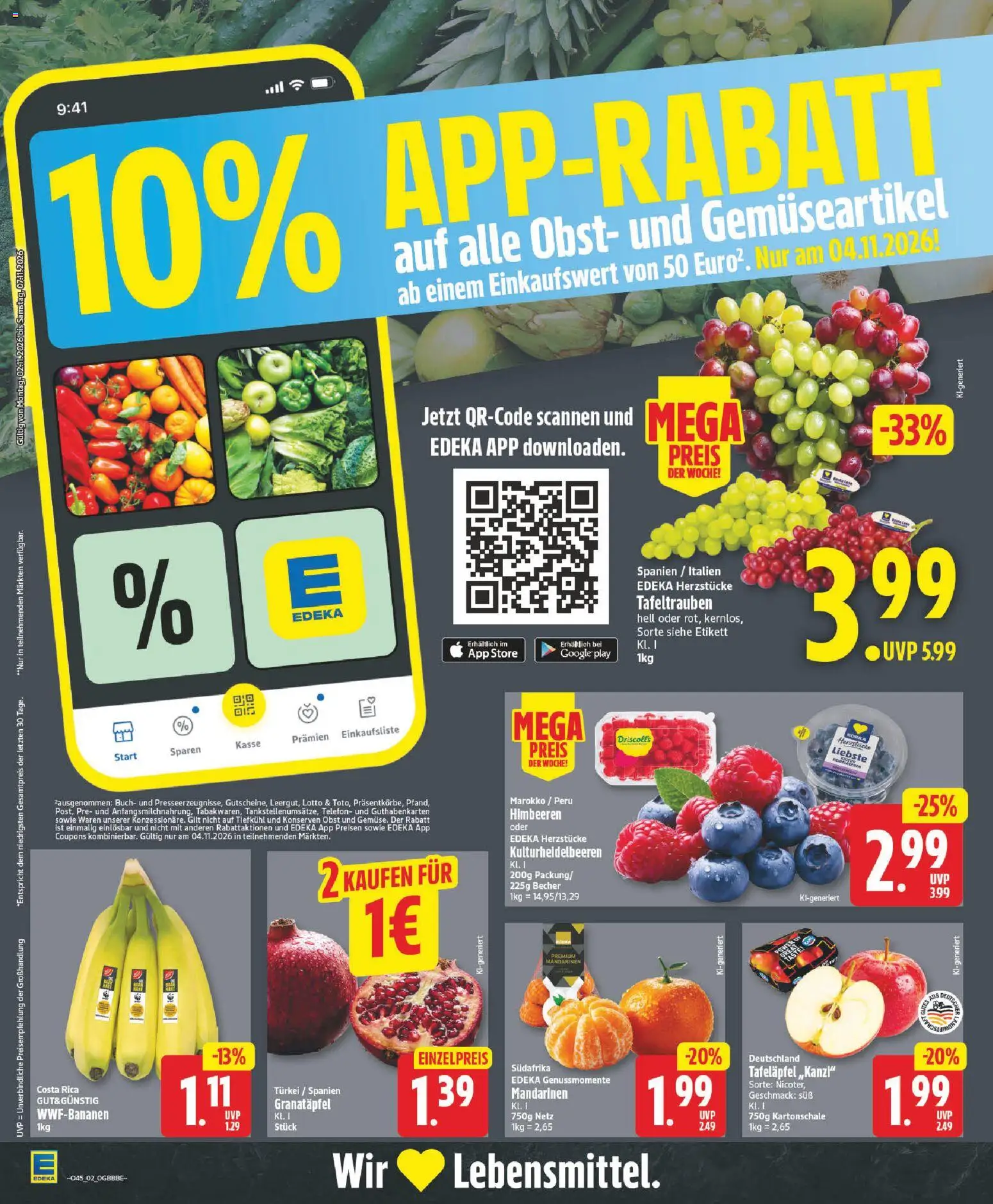 Vorschau von dem Prospekt des Geschäftes Edeka, gültig ab dem 02.11.2026