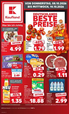 Vorschau von dem Prospekt des Geschäftes Kaufland, gültig ab dem 08.10.2026