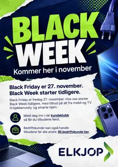 Forhåndsvis Elkjøp Black Friday avis fra butikk Elkjøp gyldig fra 19/10/2026