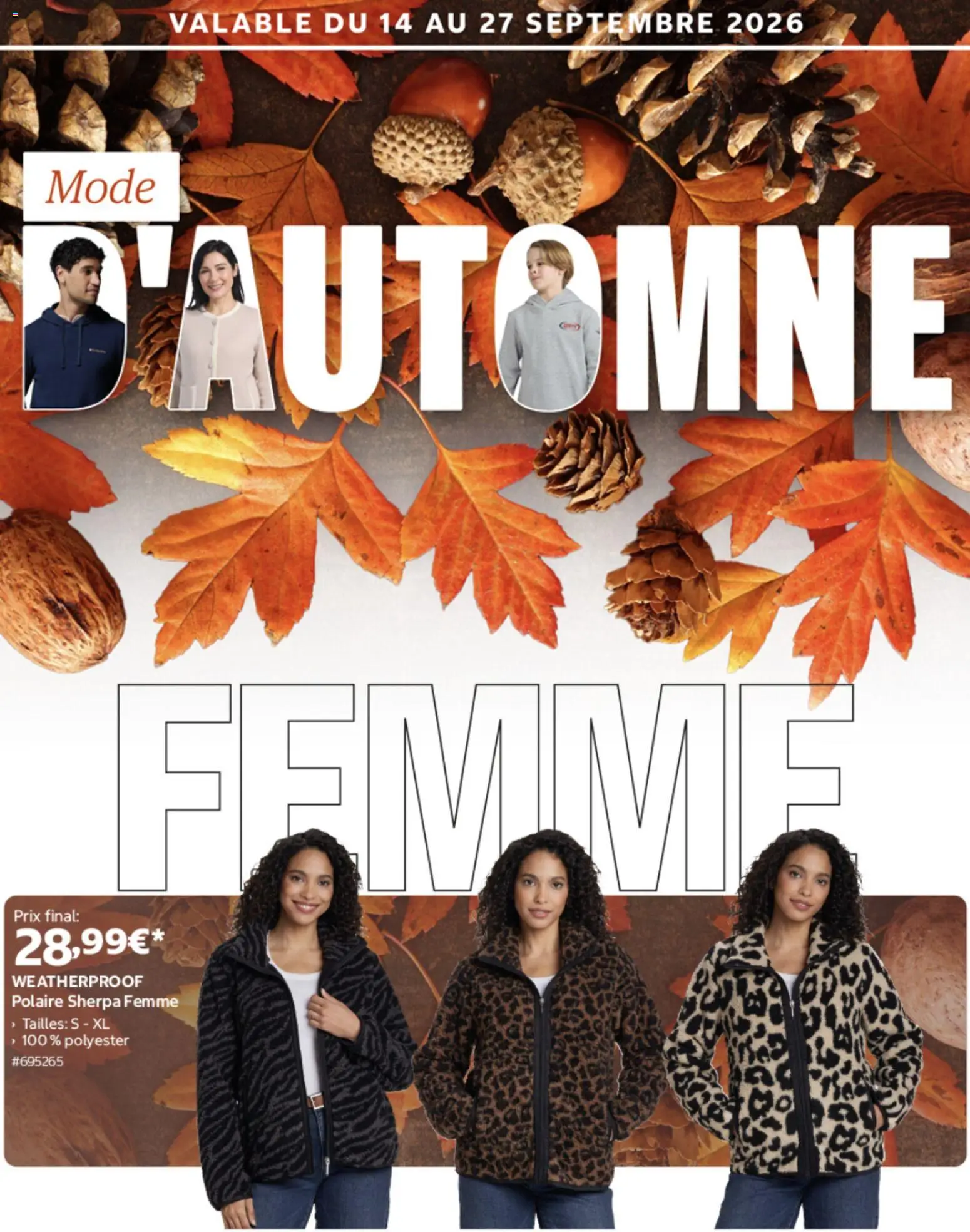 Prévisualisation de Costco Mode automne : femmes, hommes et enfants du magasin Costco formulaire valide 14/09/2026 - Polaire