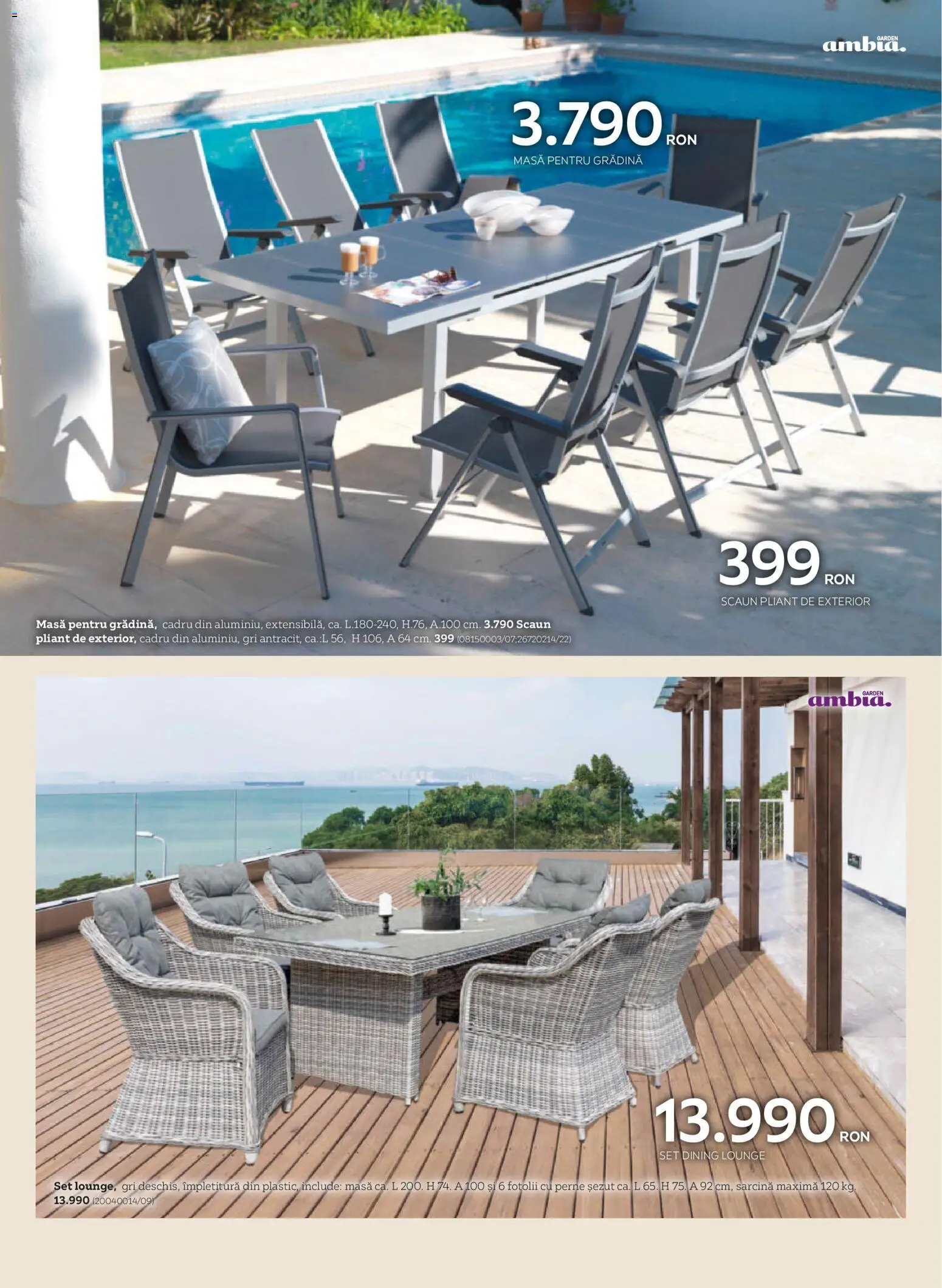 Previzualizarea de cataloage: XXXLutz XXXLutz Catalog grădină valabil de la 09.03.2026 - Masă, Scaun, Gradina, Perne, Scaun pliant