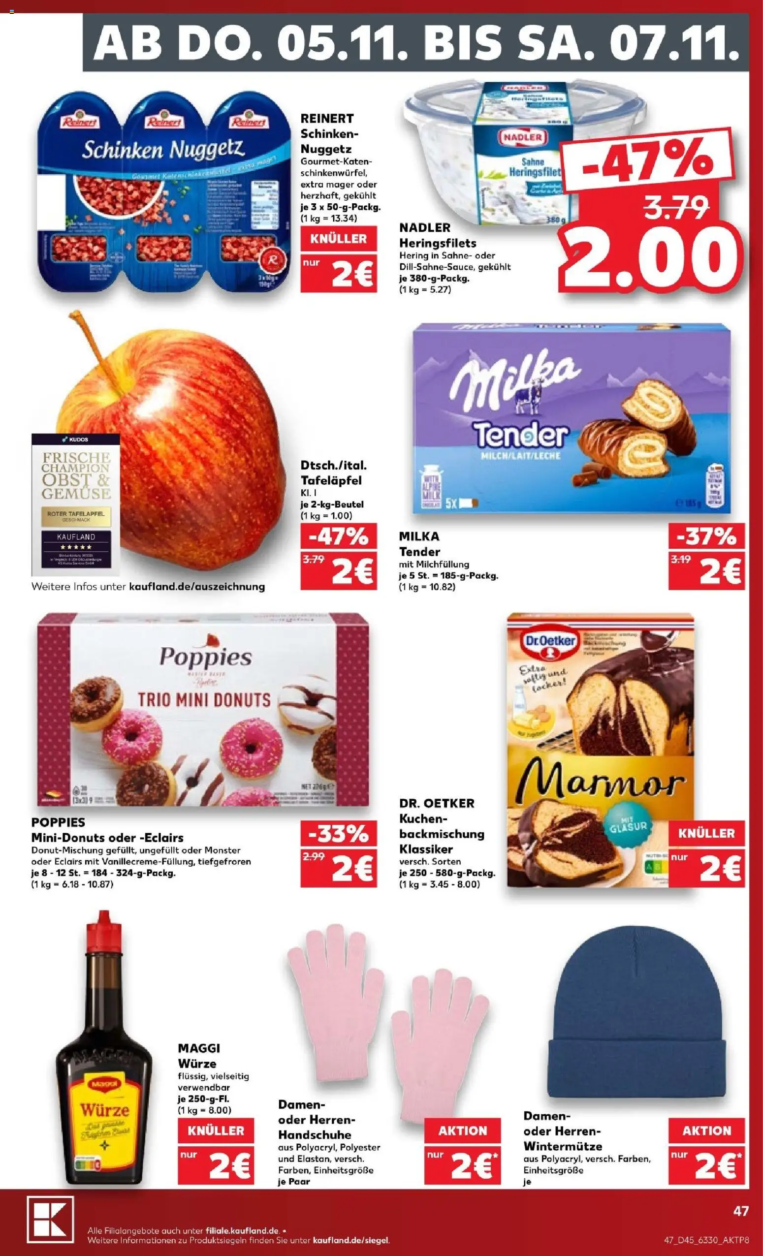 Vorschau von dem Prospekt des Geschäftes Kaufland, gültig ab dem 31.10.2026 - Monster, Donuts, Maggi, Obst, Milka, Sahne, Hering, Schinken