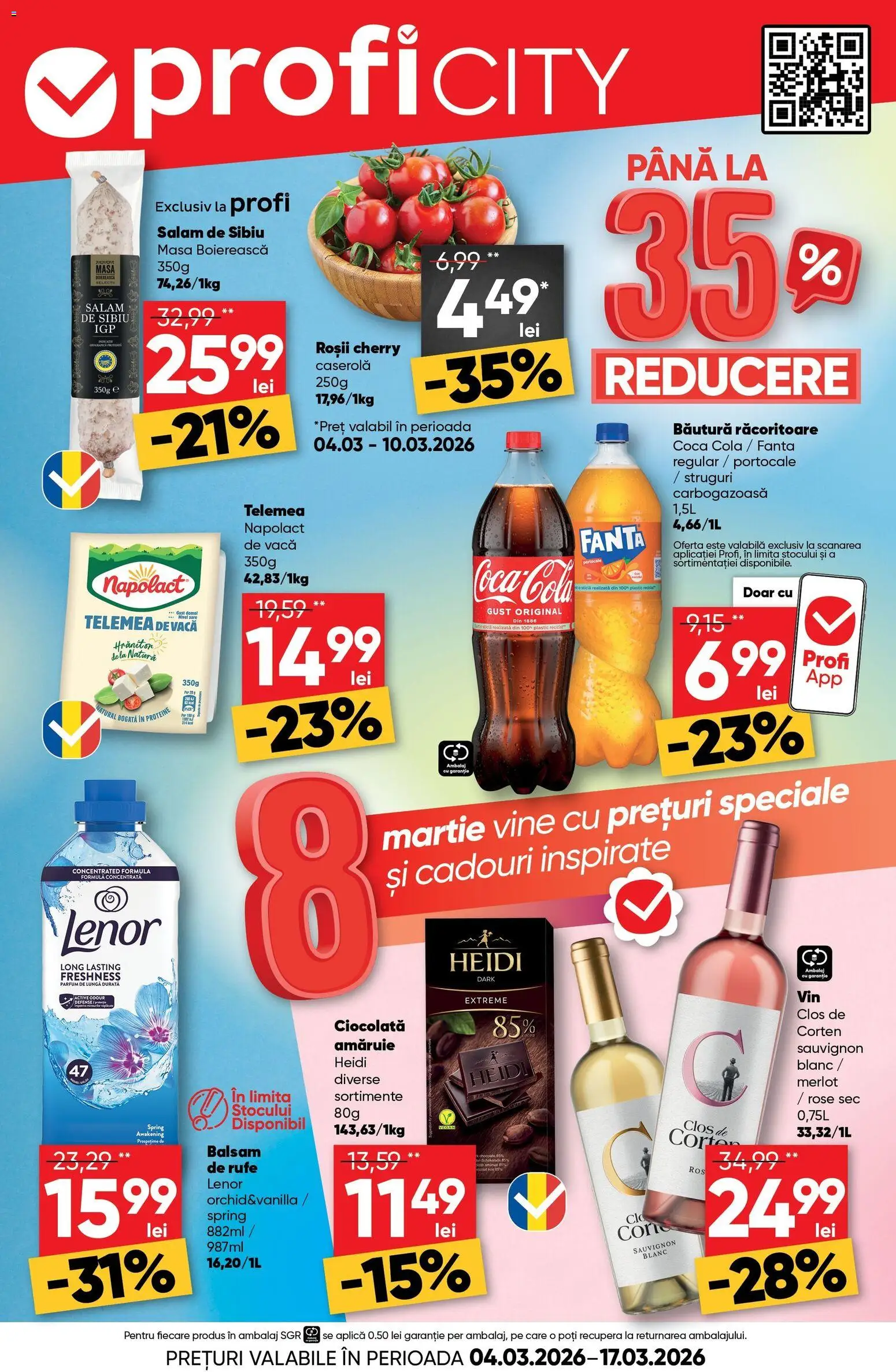 Previzualizarea de cataloage: Profi Profi Catalog City valabil de la 04.03.2026 - Parfum, Proteine, Fanta, Struguri, Roșii, Caserola, Balsam, Aplică