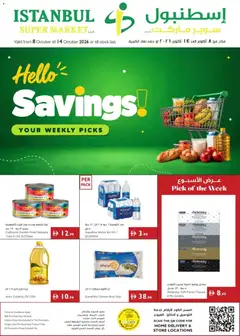 Preview of the catalogue Istanbul Supermarket offers of store Istanbul Supermarket valid from 8 Oct, 2026