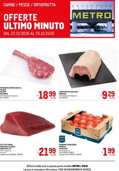 Anteprima dell'opuscolo Metro volantino Offerte freschissimi dal negozio Metro valido da 22/10/2026