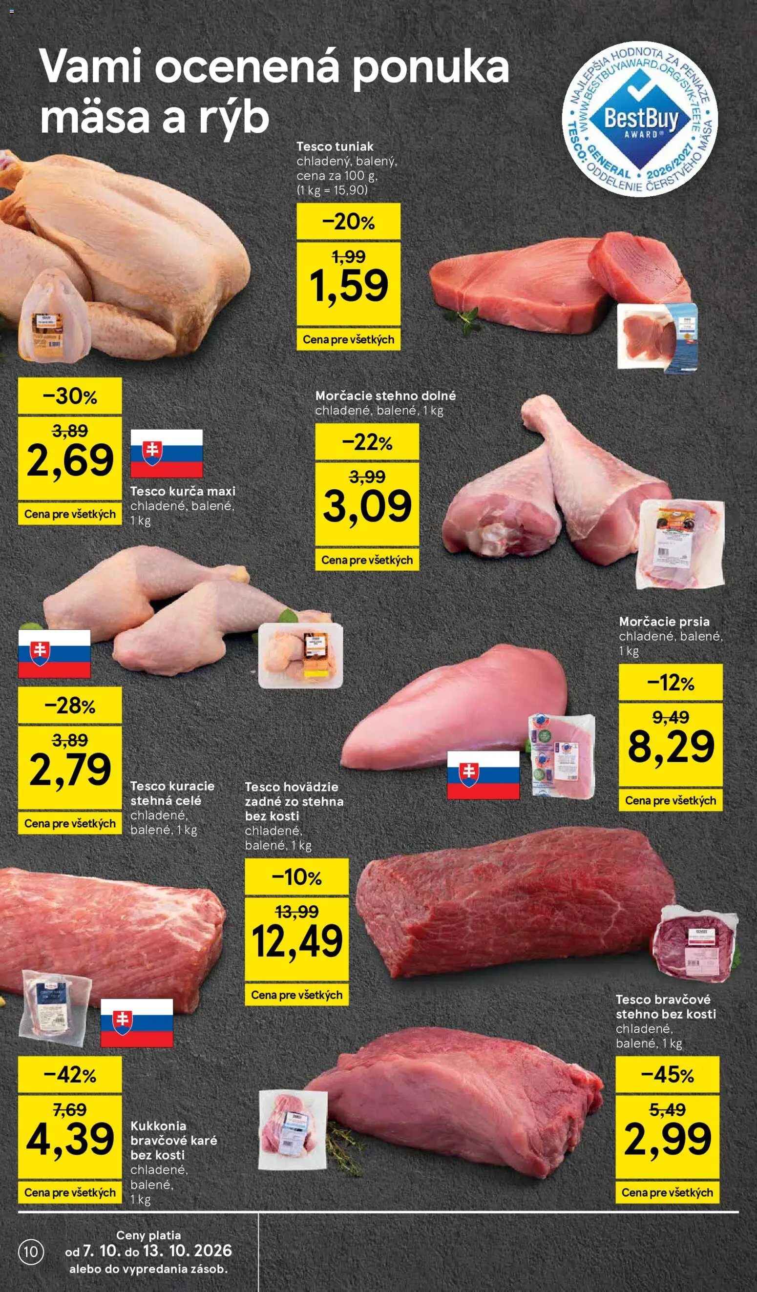 Náhľad Tesco letáku platného od 07.10.2026