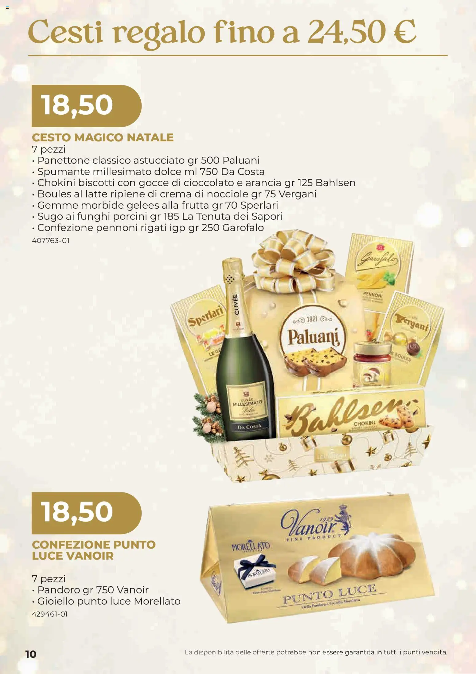 Anteprima dell'opuscolo Sogegross volantino Strenne dal negozio Sogegross valido da 27/10/2026 - Crema, Biscotti, Funghi, Frutta, Nocciole, Arancia, Sugo, Cesti regalo