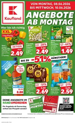 Vorschau von dem Prospekt des Geschäftes Kaufland, gültig ab dem 08.06.2026