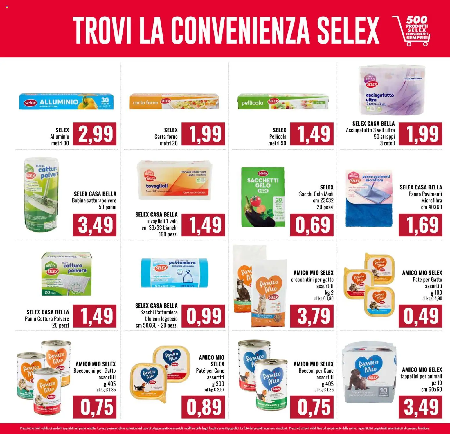 Anteprima dell'opuscolo Famila volantino Spesa Difesa dal negozio Famila valido da 08/10/2026 - Forno, Coniglio, Pollo, Alluminio, Pellicola, Paté, Panni, Asciugatutto