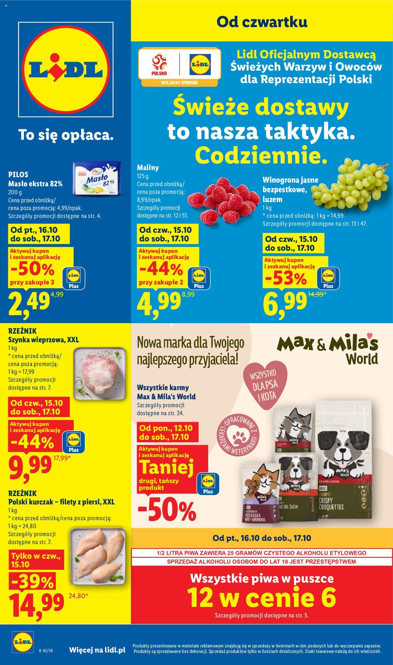 Nowa gazetka Lidl 15.10.