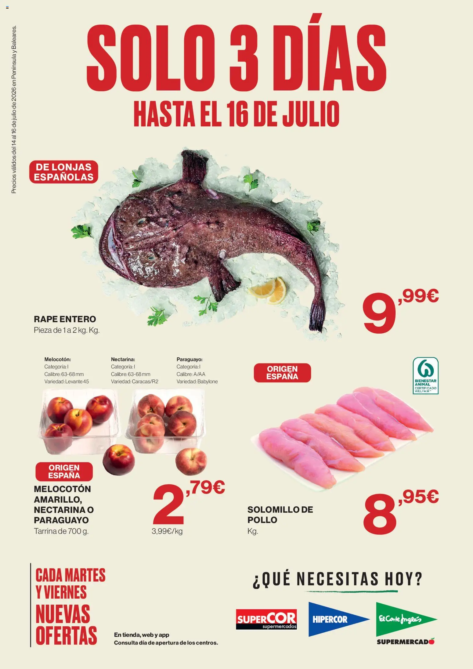 Vista previa del folleto de la tienda Supercor válido desde el 14/07/2026 - Pollo
