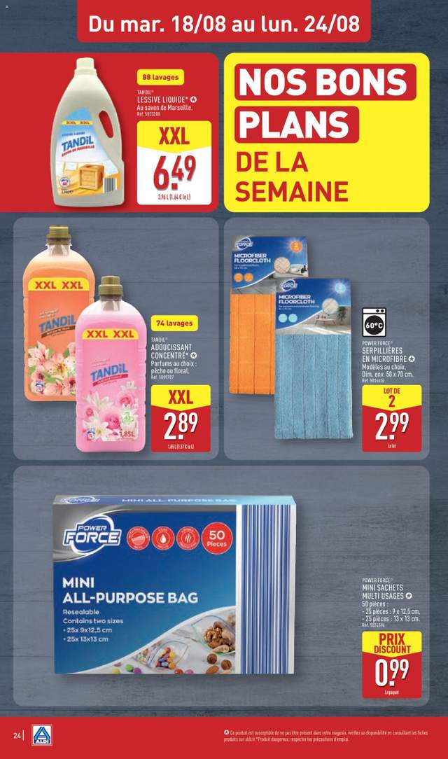 Nouveau catalogue Aldi à partir du 18/08