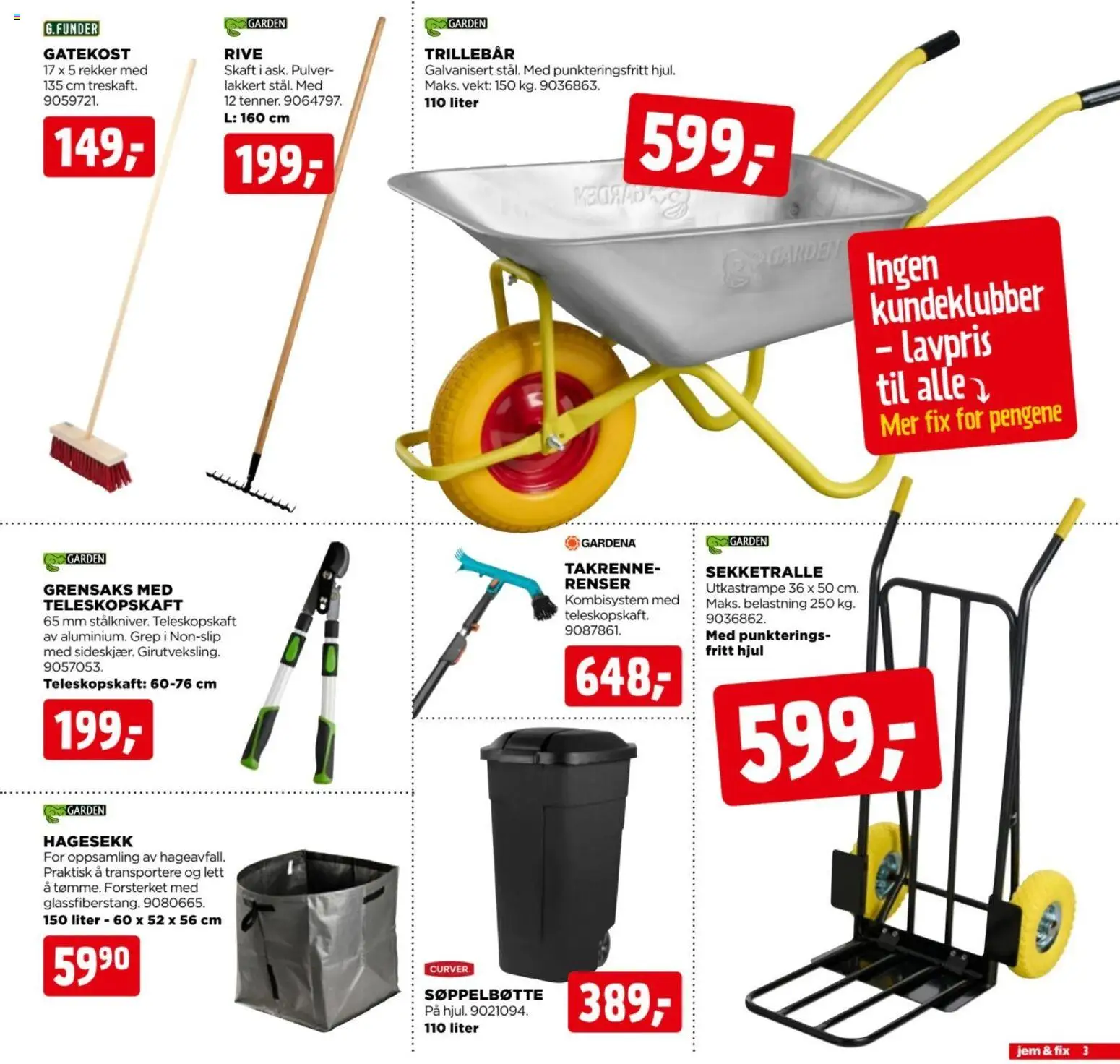 Forhåndsvis Jem & Fix kundeavis fra butikk Jem & Fix gyldig fra 06/09/2026