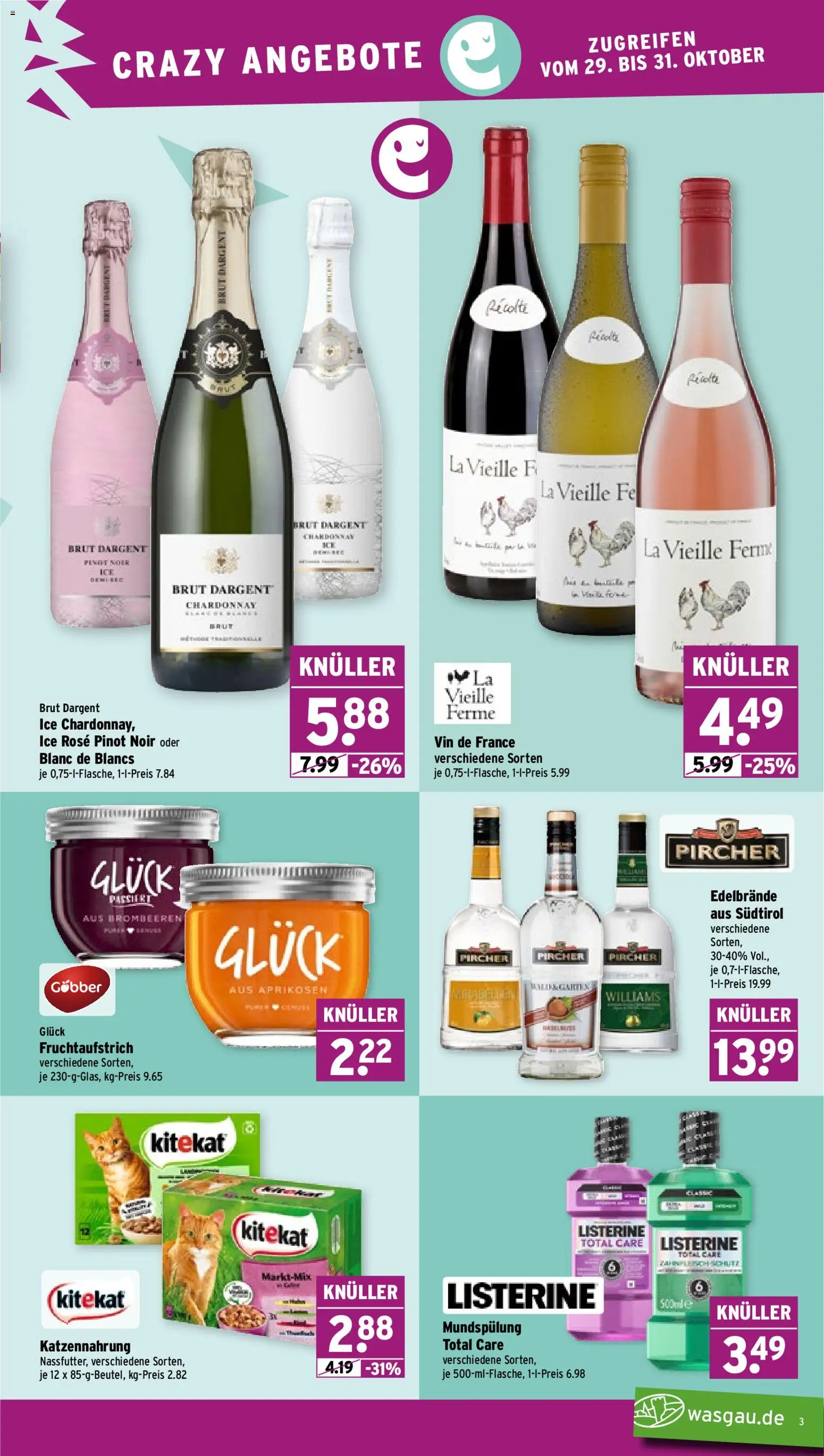 Vorschau von dem Prospekt des Geschäftes Wasgau, gültig ab dem 26.10.2026 - Listerine, Brut dargent