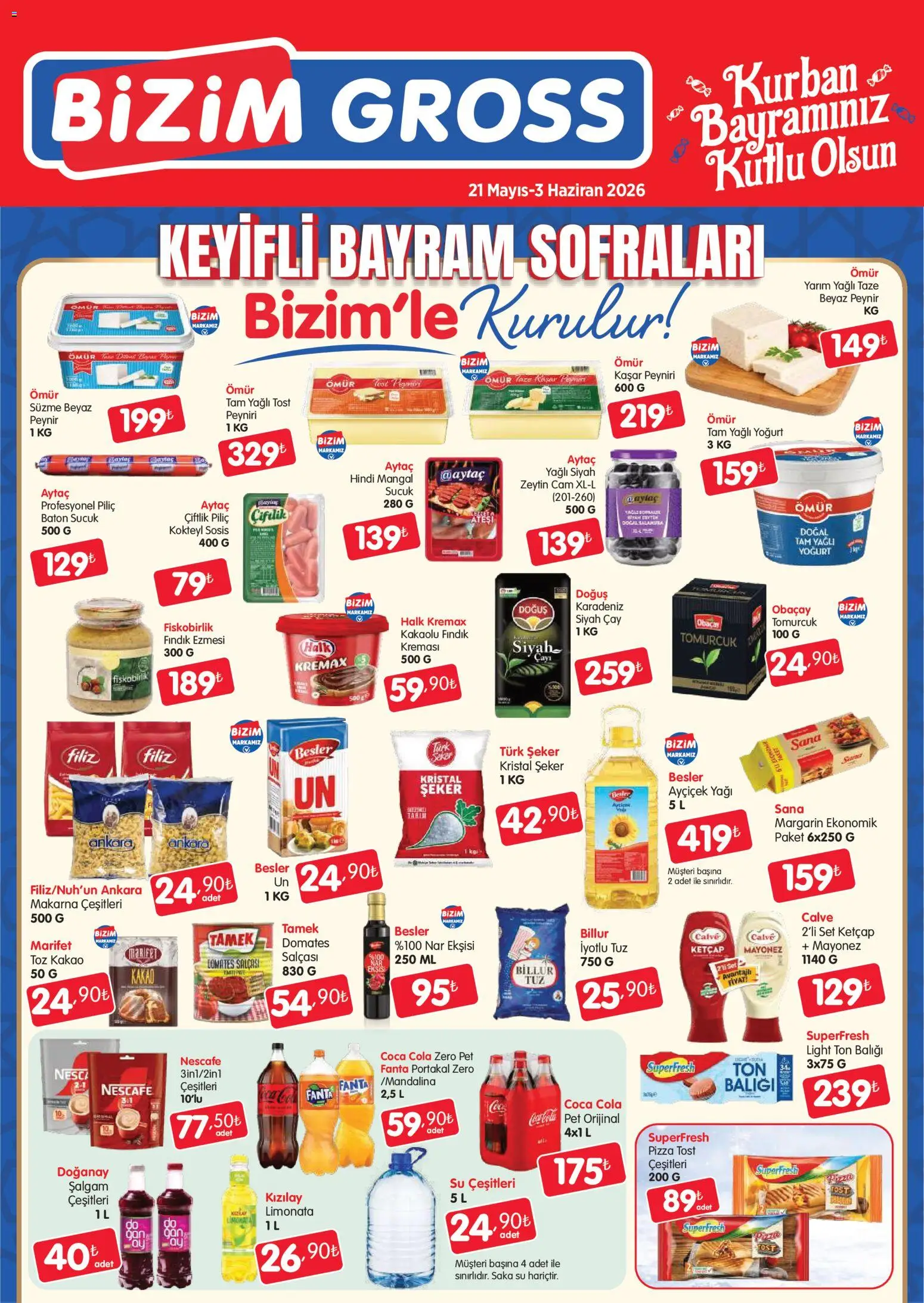 Bizim Toptan Bizim Toptan - Bizim Gross Fırsat Bülteni 21.05.2026 - Broşürünün önizlemesi