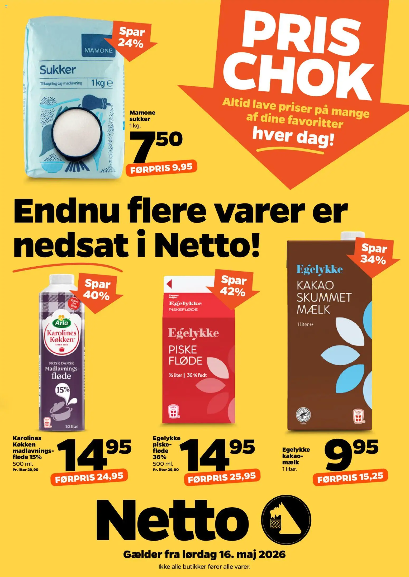 Eksempel på tilbudsavis Netto - PRIS CHOK fra butik Netto gyldig fra 13/05/2026