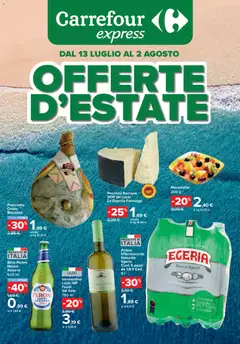 Anteprima dell'opuscolo Carrefour volantino Express Offerte d'estate - Roma dal negozio Carrefour valido da 13/07/2026
