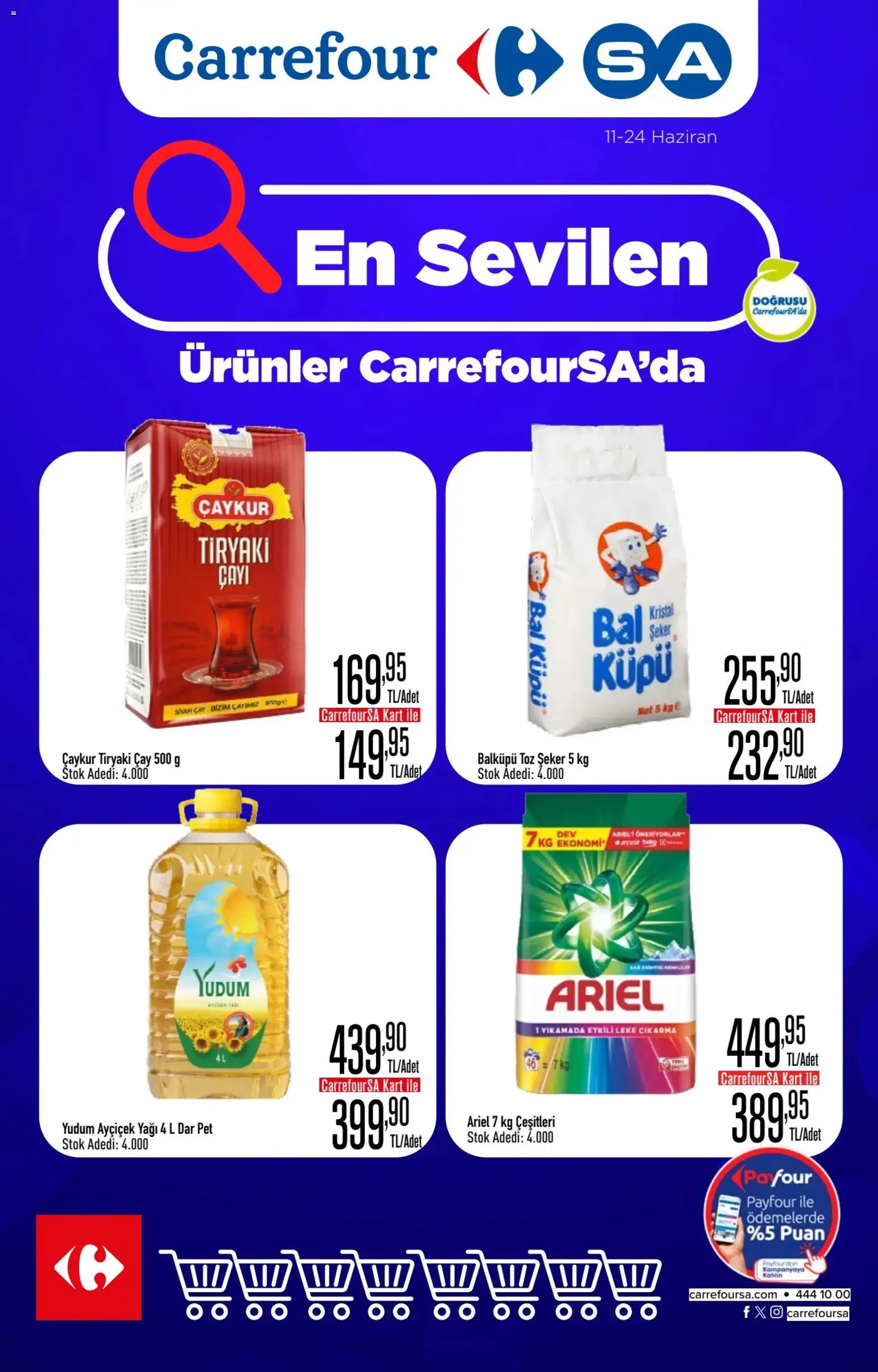 CarrefourSA CarrefourSA Katalog 11.06.2026 - Broşürünün önizlemesi - Çay, Şeker, Toz şeker