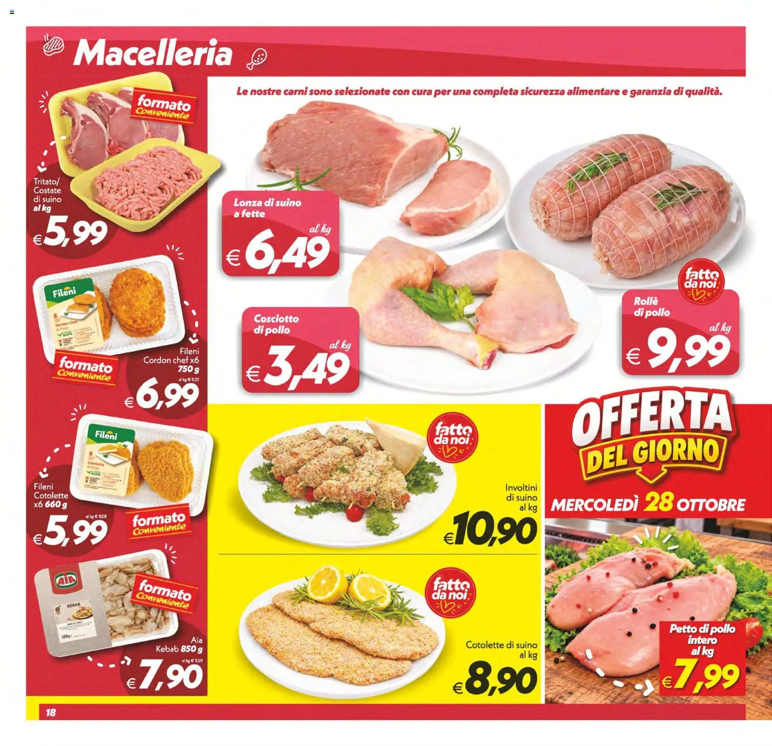 Anteprima dell'opuscolo SuperConveniente volantino Misterbianco dal negozio SuperConveniente valido da 23/10/2026 - The, Pollo, Petto di Pollo, Suino, Pollo intero