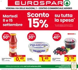 Anteprima dell'opuscolo Eurospar volantino Verona dal negozio Eurospar valido da 03/09/2026