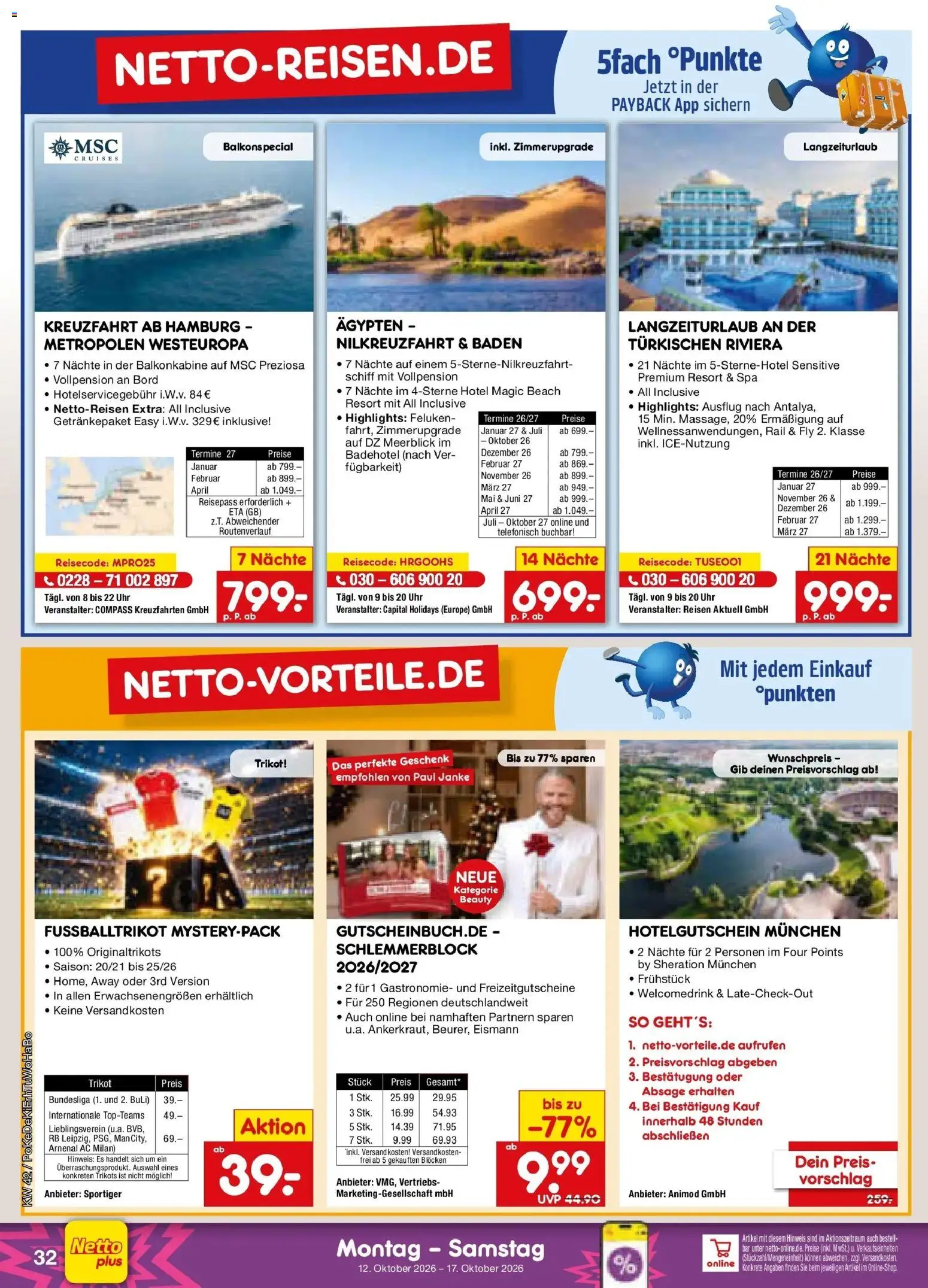 Vorschau von dem Prospekt des Geschäftes Netto Marken-Discount, gültig ab dem 12.10.2026 - Uhr