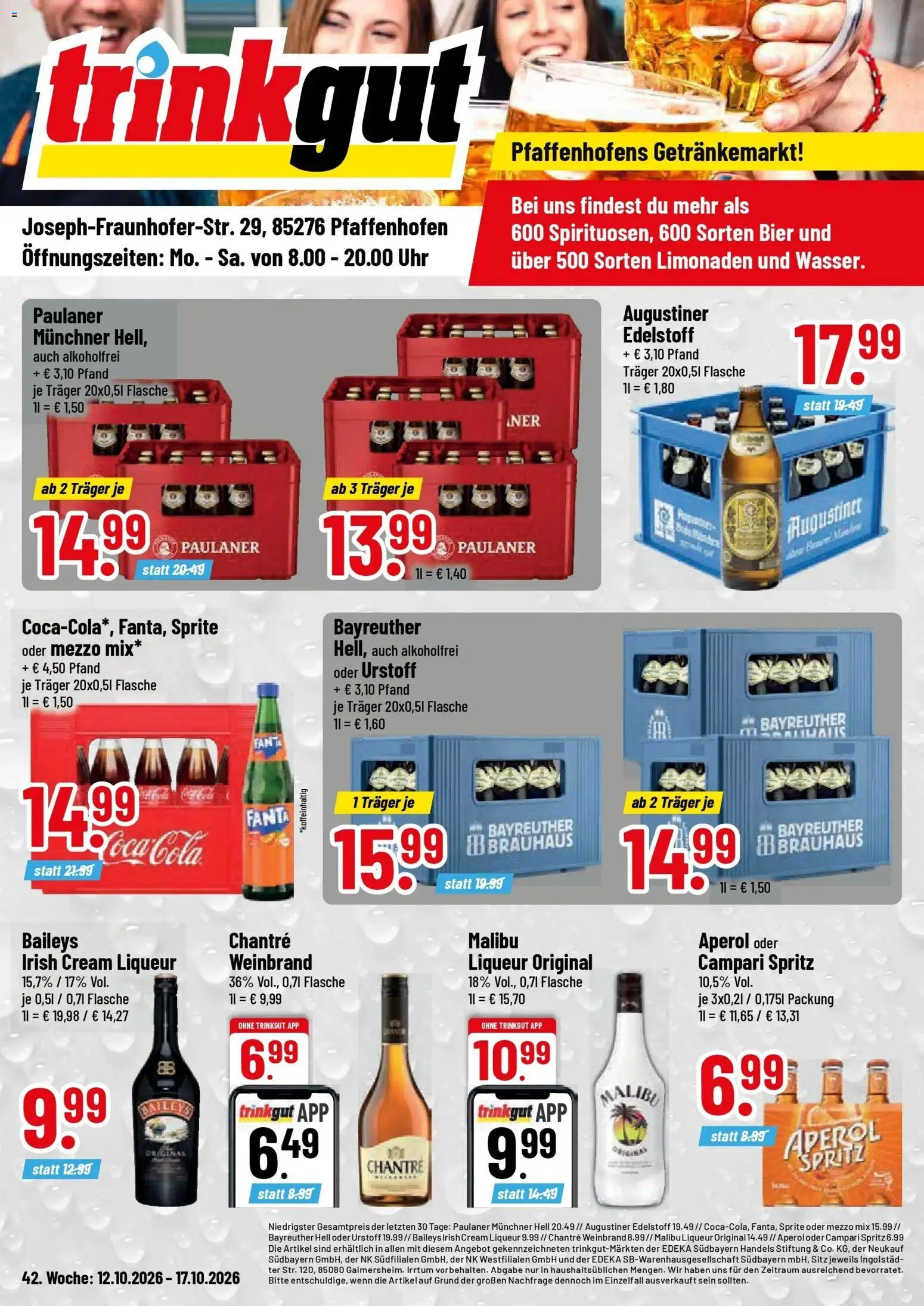 Vorschau von dem Prospekt des Geschäftes Trinkgut, gültig ab dem 12.10.2026
