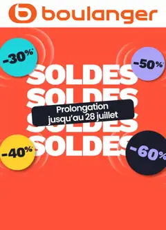 Prévisualisation de Boulanger Catalogue des produits - Soldes du magasin Boulanger formulaire valide 22/07/2026