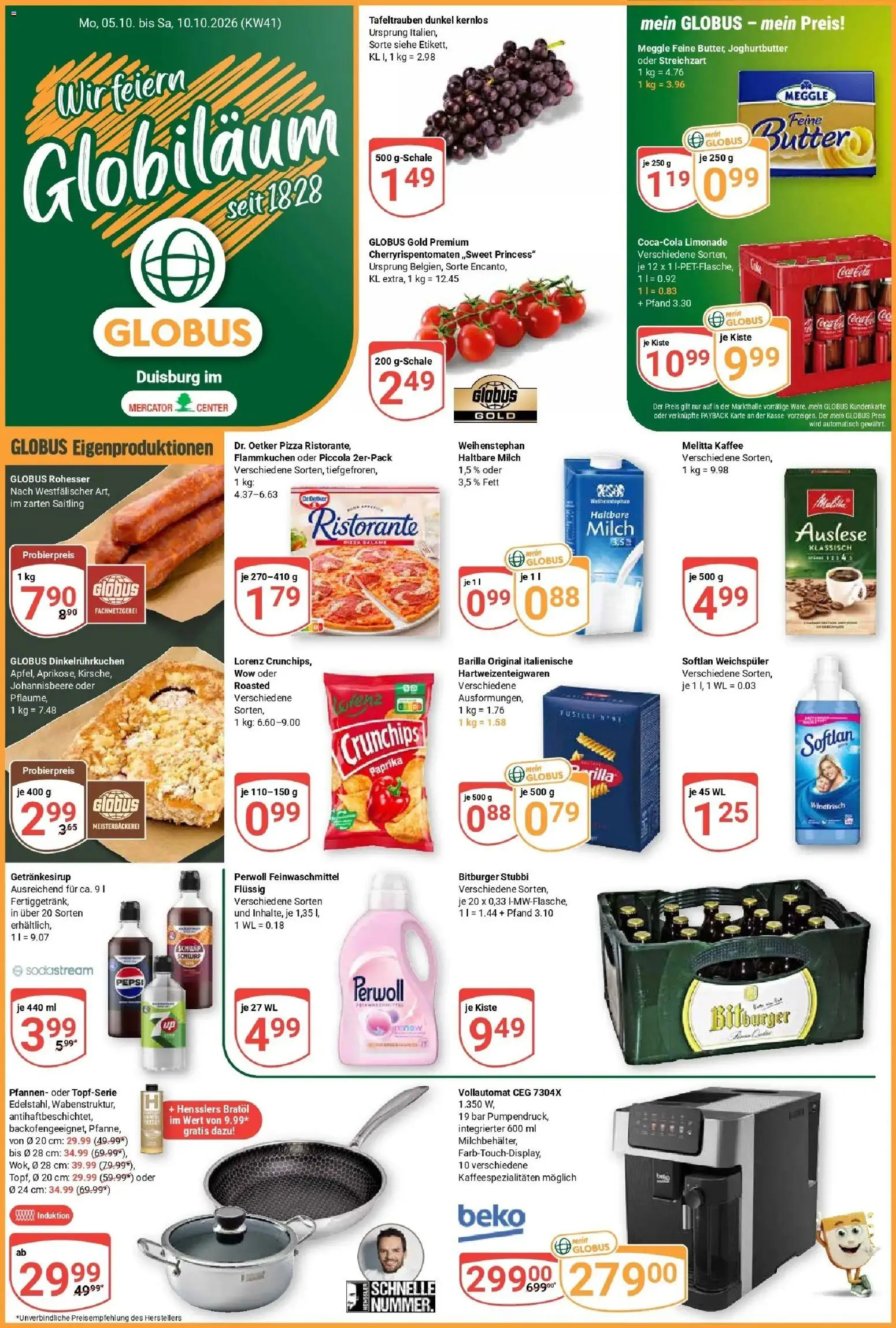 Vorschau von dem Prospekt des Geschäftes Globus, gültig ab dem 05.10.2026