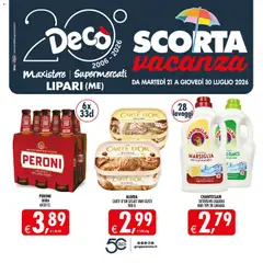 Anteprima dell'opuscolo Decò volantino Maxistore, Supermercati Lipari dal negozio Decò valido da 21/07/2026