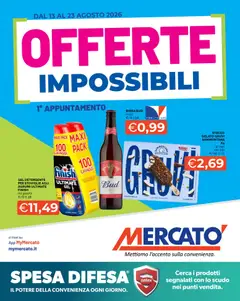 Anteprima dell'opuscolo Mercatò volantino dal negozio Mercatò valido da 13/08/2026