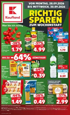 Vorschau von dem Prospekt des Geschäftes Kaufland, gültig ab dem 28.09.2026