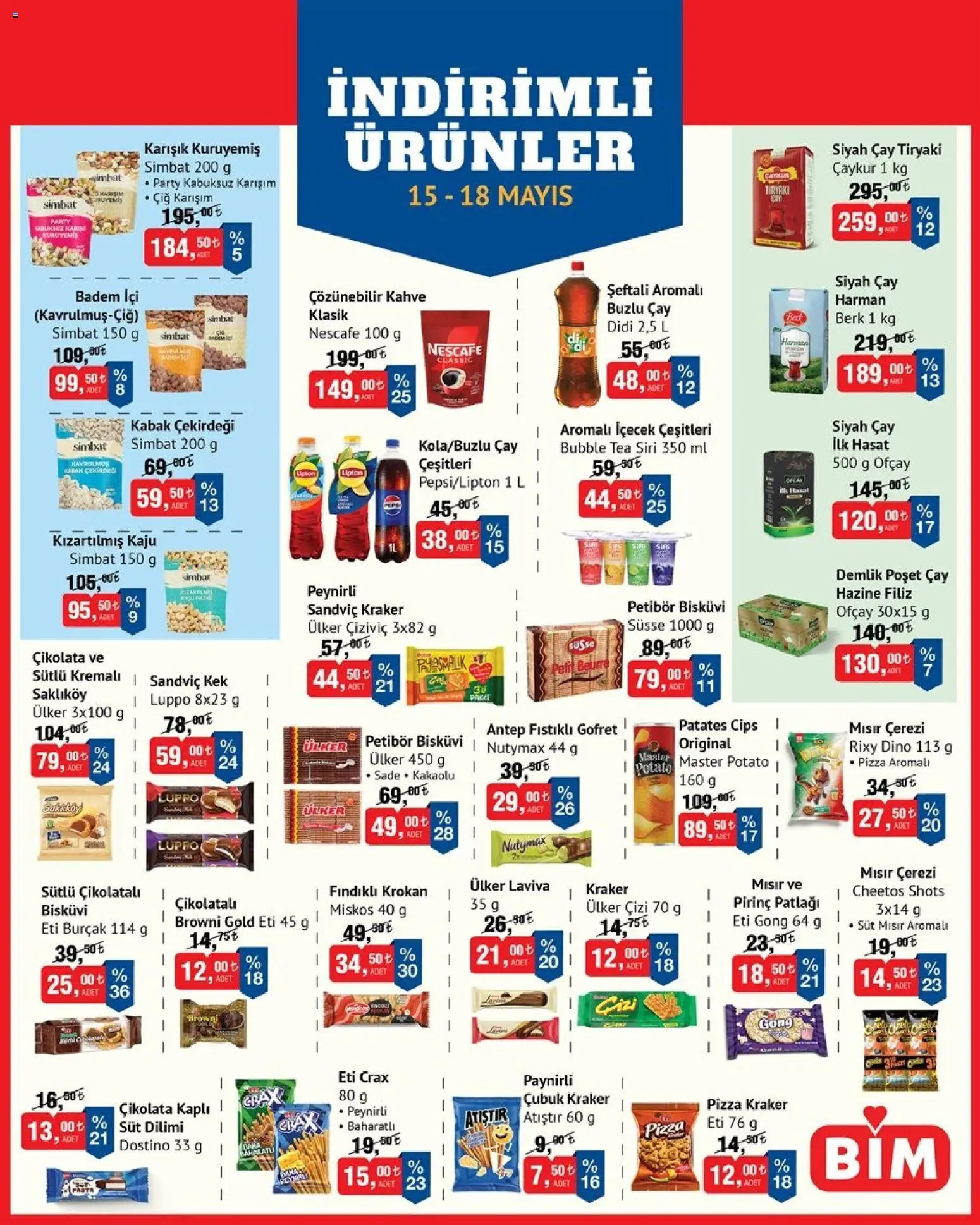 BİM BİM - İndirimli Ürünler 15.05.2026 - Broşürünün önizlemesi