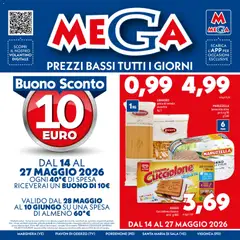 Anteprima dell'opuscolo Mega volantino Buono Sconto dal negozio Mega valido da 14/05/2026