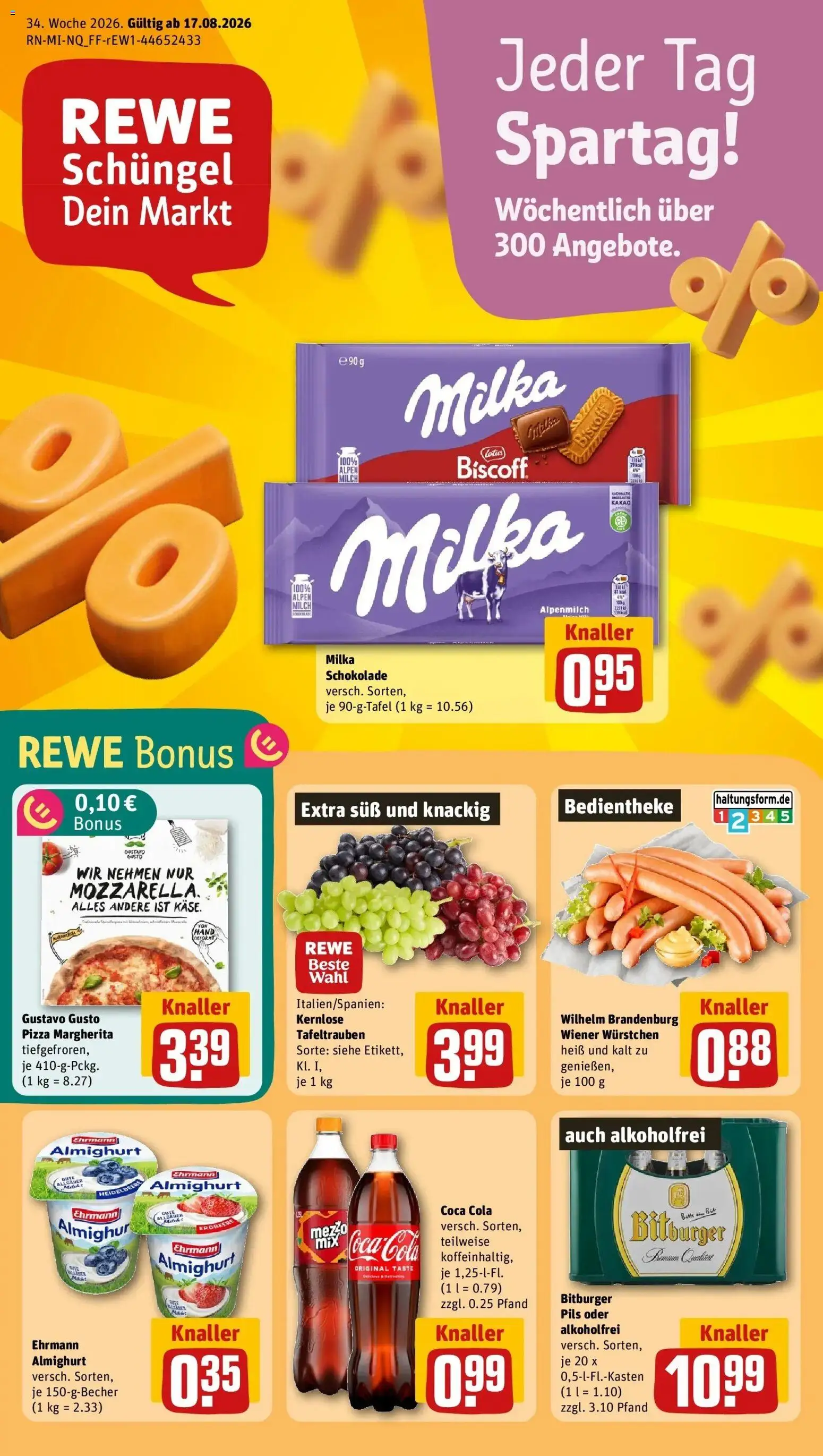 Vorschau von dem Prospekt des Geschäftes Rewe, gültig ab dem 17.08.2026