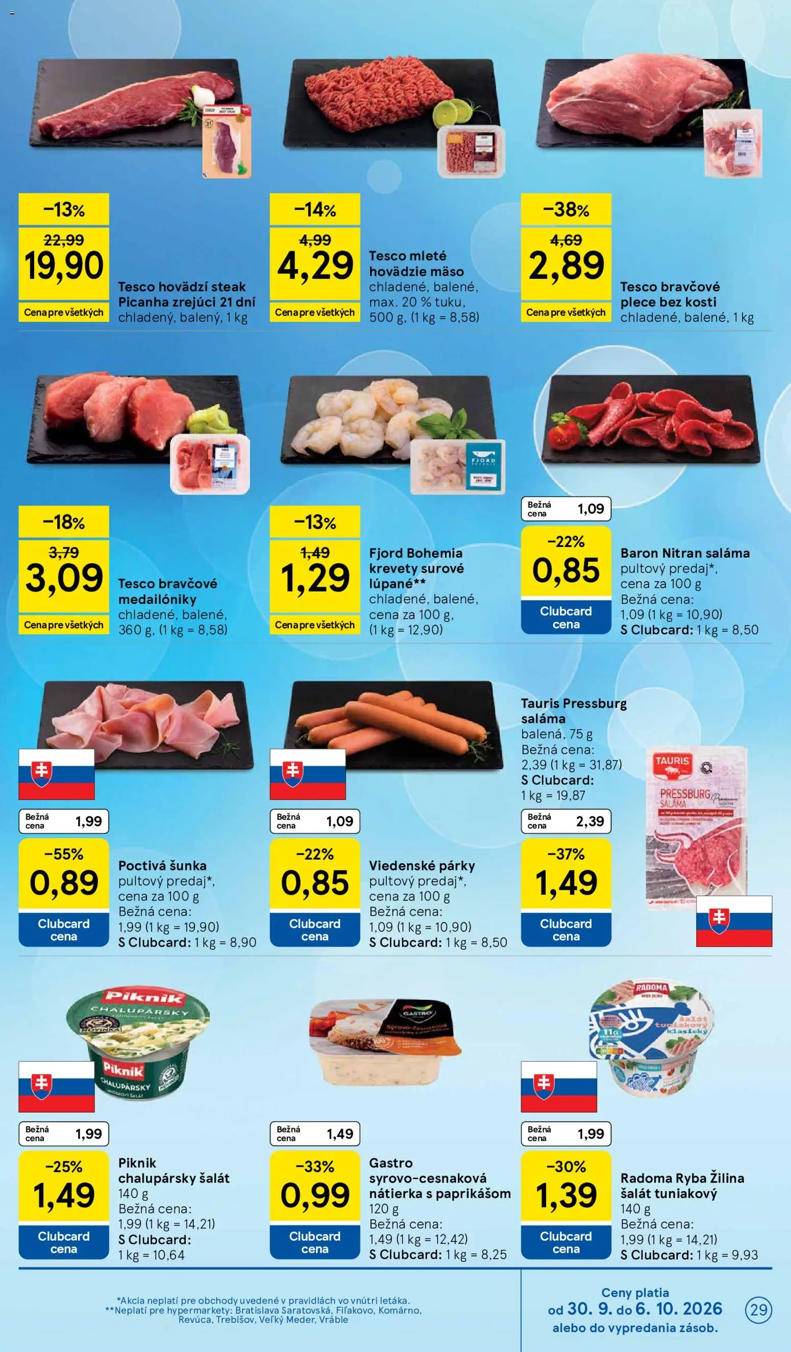 Náhľad Tesco letáku platného od 30.09.2026