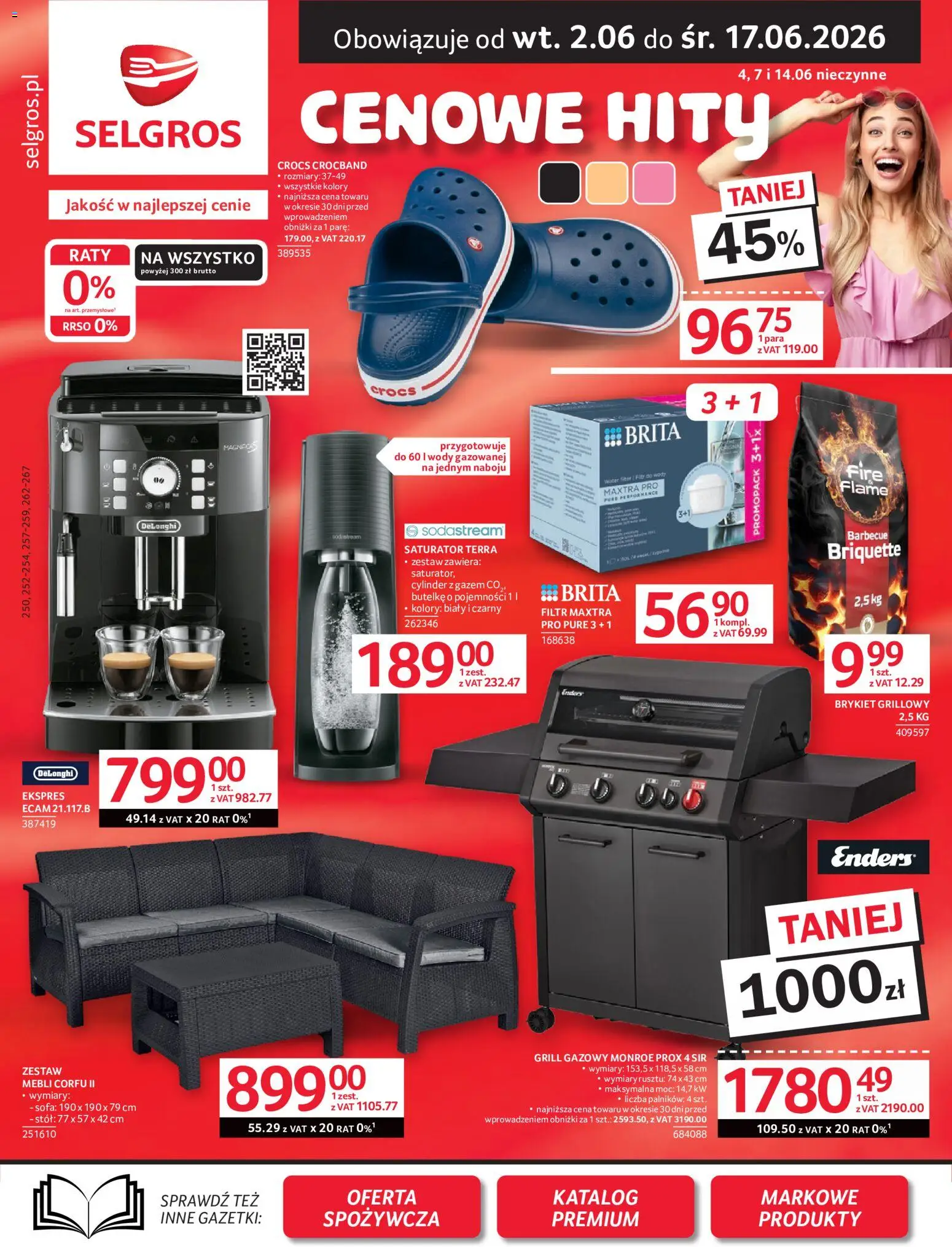 Pogląd gazetki "Selgros cash&carry gazetka - Oferta przemysłowa" ze sklepu Selgros cash&carry ważnej od 02.06.2026 - Grill gazowy, Grill, Sofa, Stół