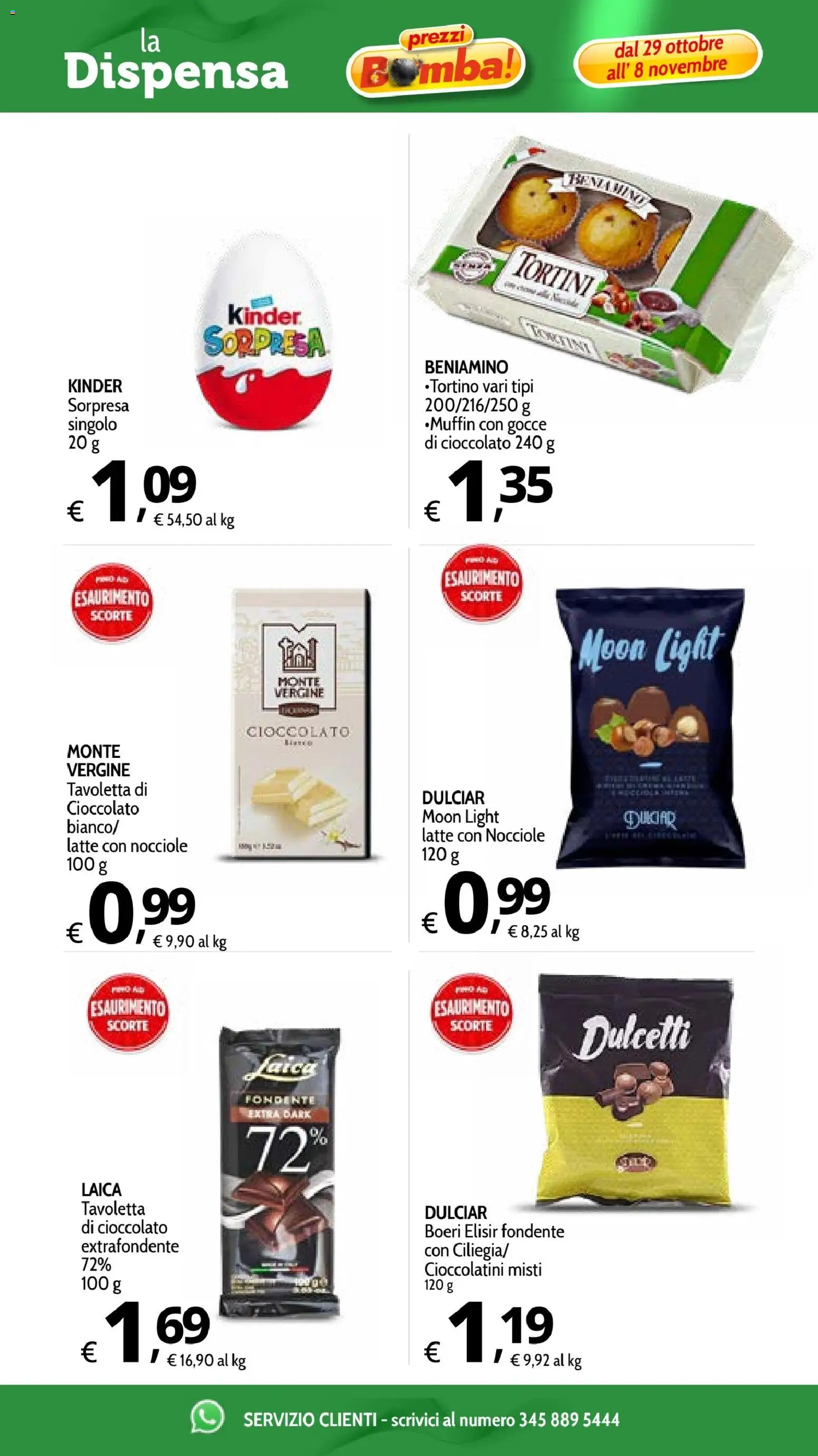 Anteprima dell'opuscolo Primo Prezzo volantino dal negozio Primo Prezzo valido da 29/10/2026 - Latte, Cioccolato, Nocciole, Cioccolatini, Tavoletta