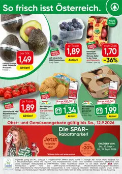 Vorschau der Angebote: Spar Spar Obst & Gemüse gültig ab 07.09.2026
