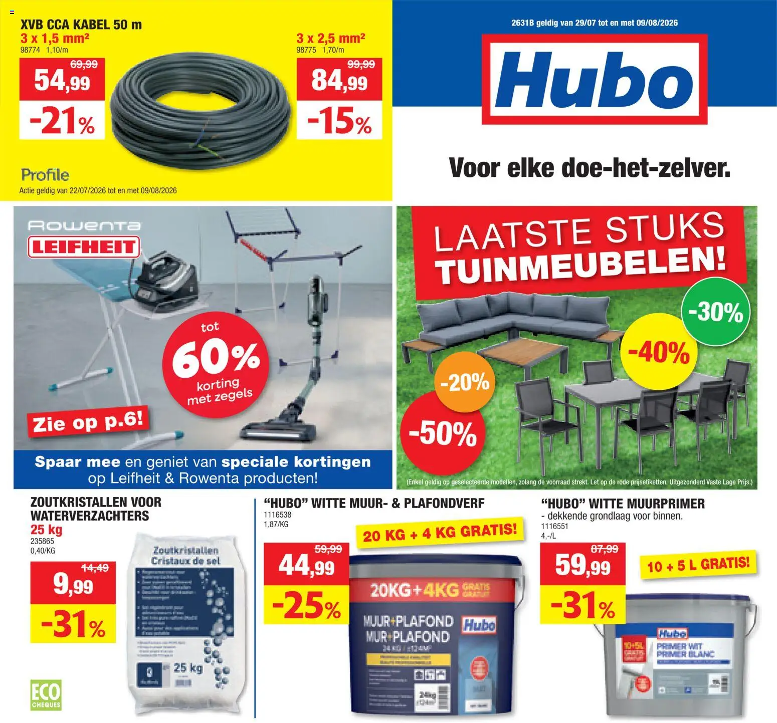 Voorbeeld van Hubo Folder van winkel Hubo geldig vanaf 22/07/2026