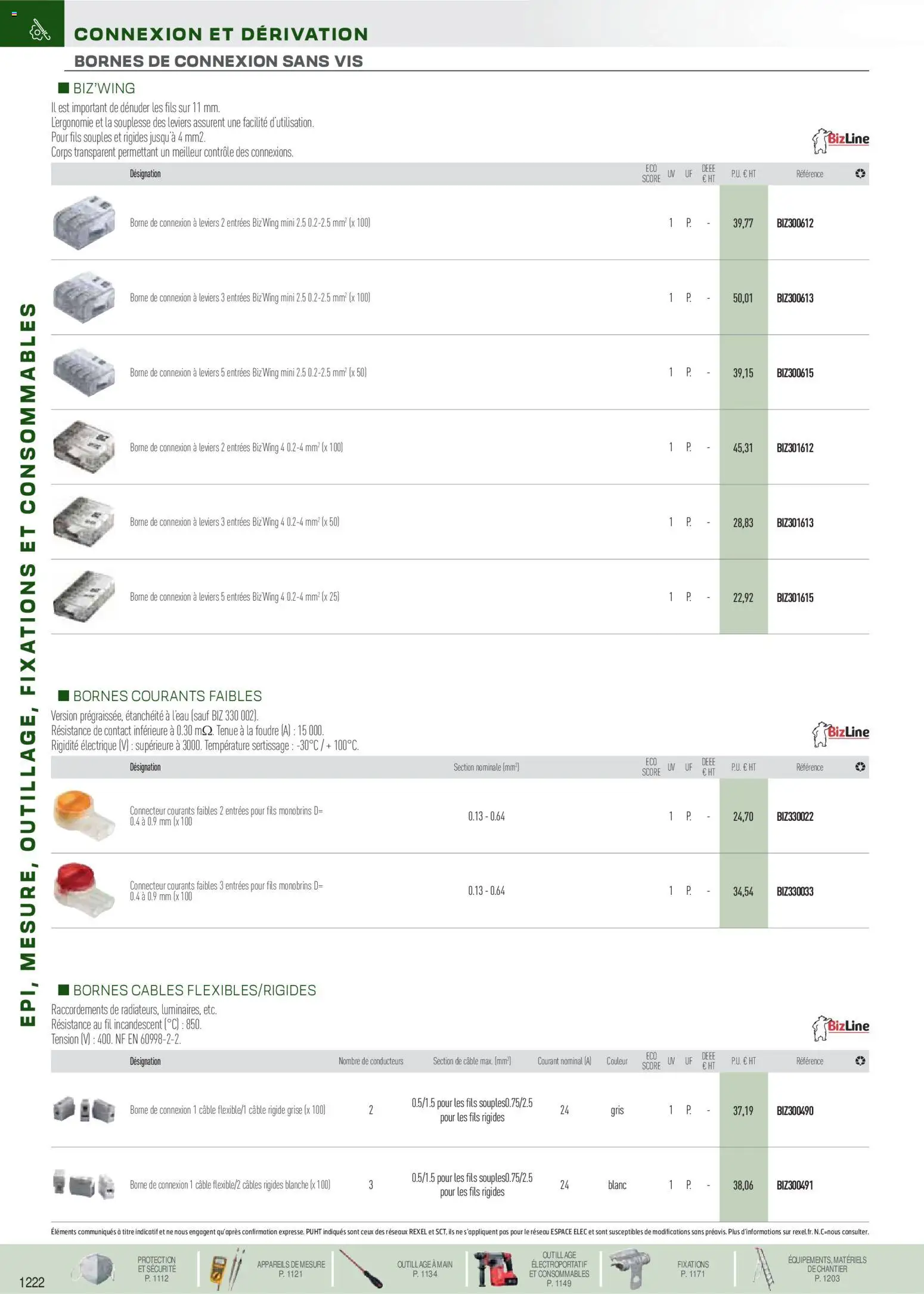 Prévisualisation de Brochure EPI, mesure, outillage, fixations et consommables du magasin Rexel formulaire valide 18/11/2025 - Connecteur, Câble