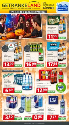Vorschau von dem Prospekt des Geschäftes Getränkeland, gültig ab dem 26.10.2026