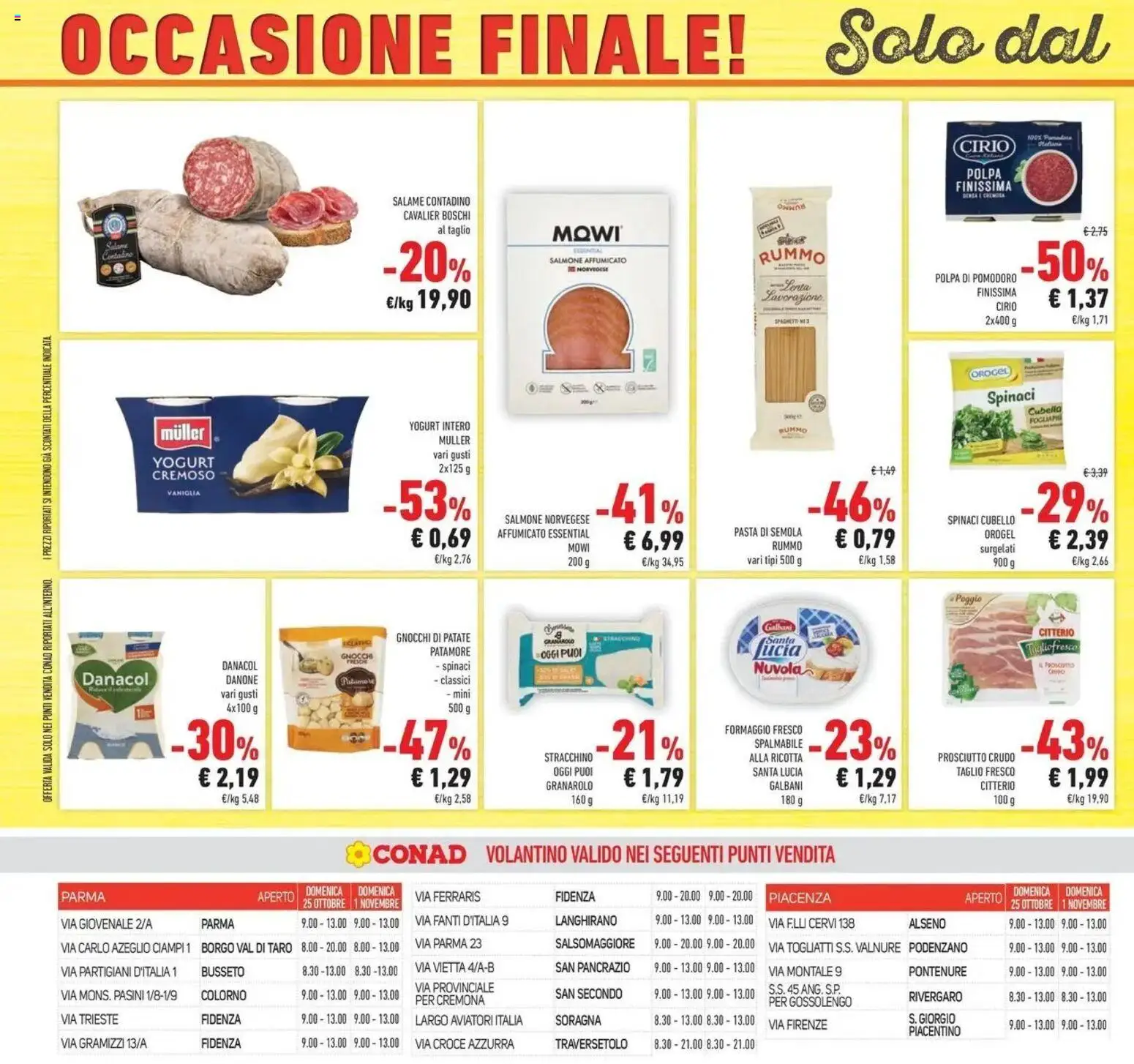 Anteprima dell'opuscolo Conad volantino Rio Saliceto dal negozio Conad valido da 21/10/2026