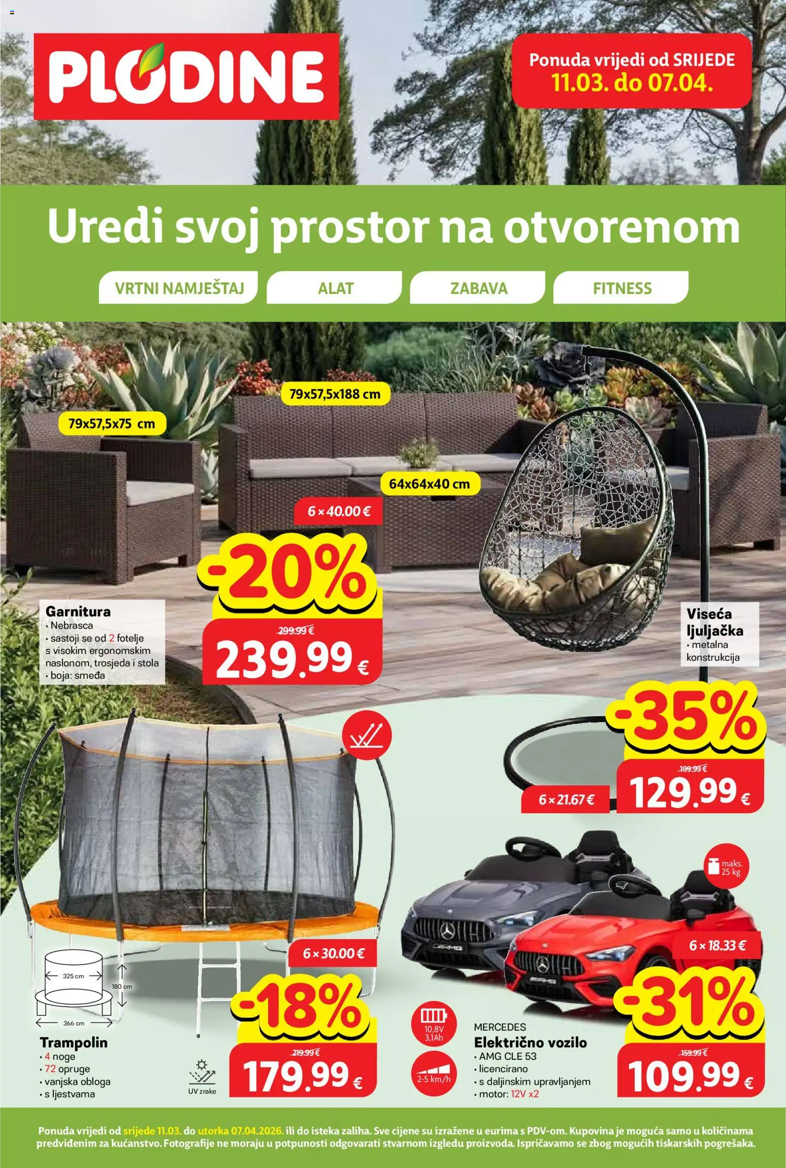 Pregled letka Plodine Ponuda trgovine Plodine vrijedi od 11.03.2026