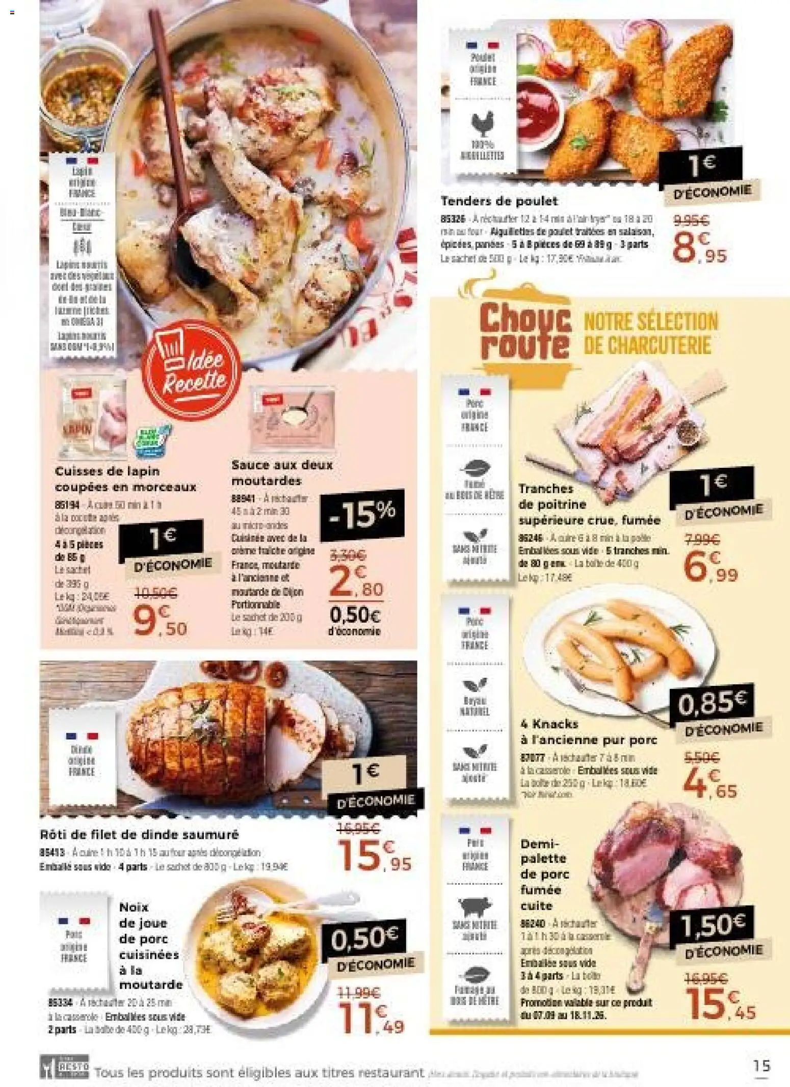 Prévisualisation de Thiriet catalogue livraison à domicile du magasin Thiriet formulaire valide 23/10/2026 - Poulet, Four, Noix, Dinde, Moutarde, Palette de porc, Filet de dinde, Tenders de poulet