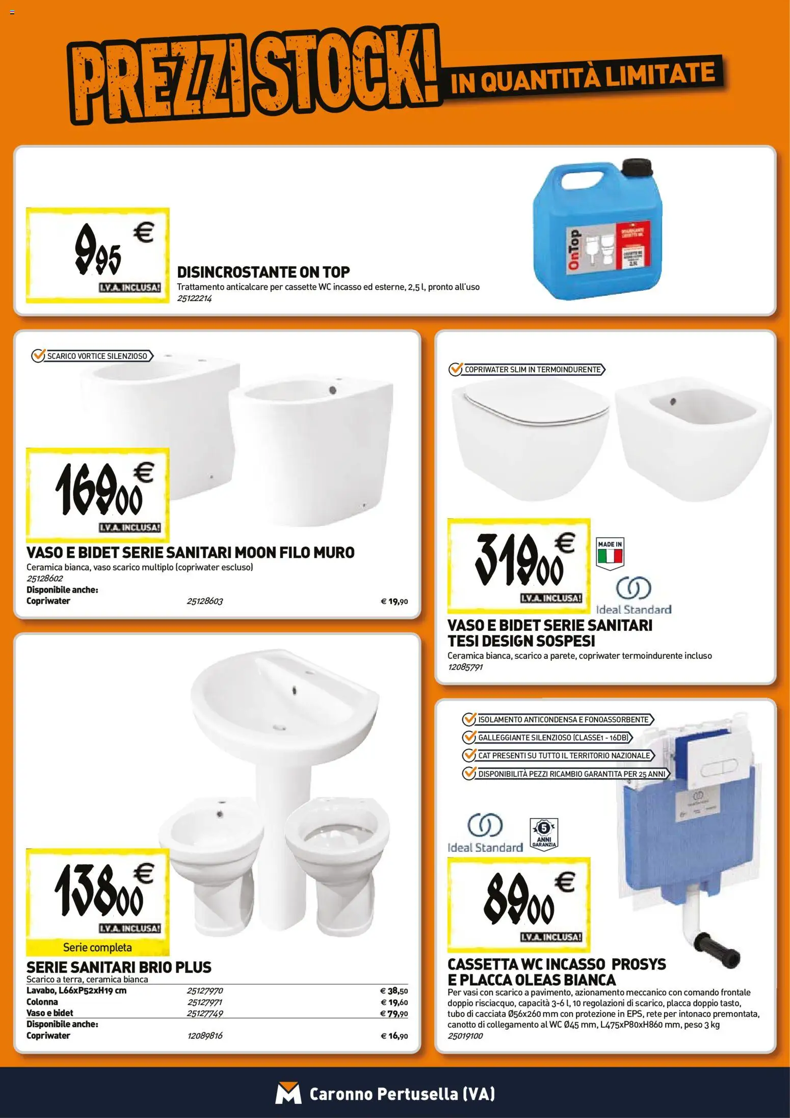 Anteprima dell'opuscolo Tecnomat catalogo dal negozio TECNOMAT valido da 29/10/2026 - WC, Top, Vaso, Tubo, Anticalcare