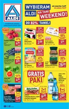Pogląd gazetki "Aldi gazetka - Oferta weekendowa" ze sklepu Aldi ważnej od 16.07.2026