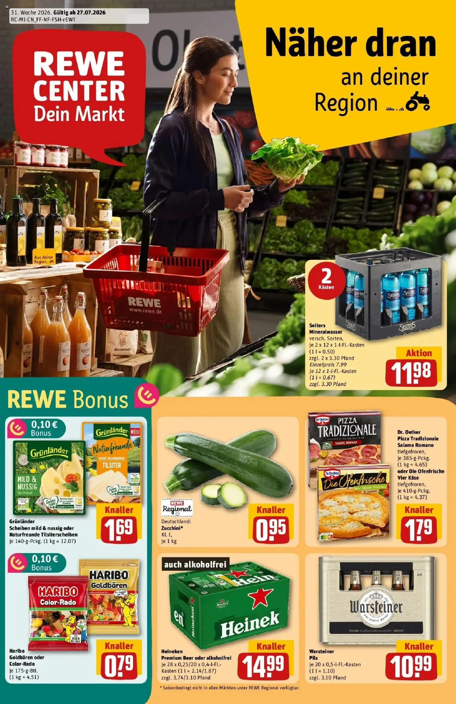 Vorschau von dem Prospekt des Geschäftes Rewe, gültig ab dem 27.07.2026