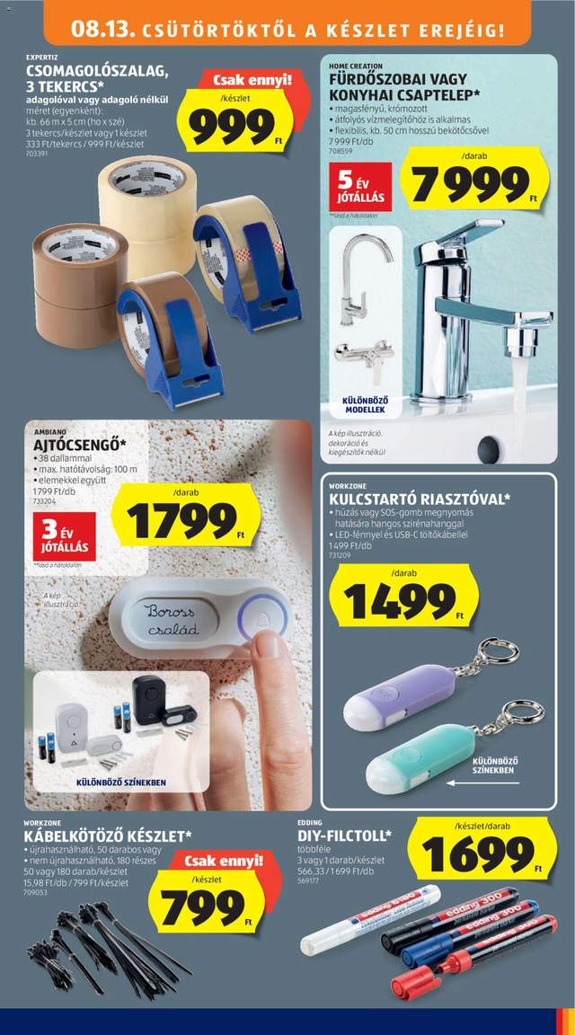 Új Aldi akciós újság 08.13.