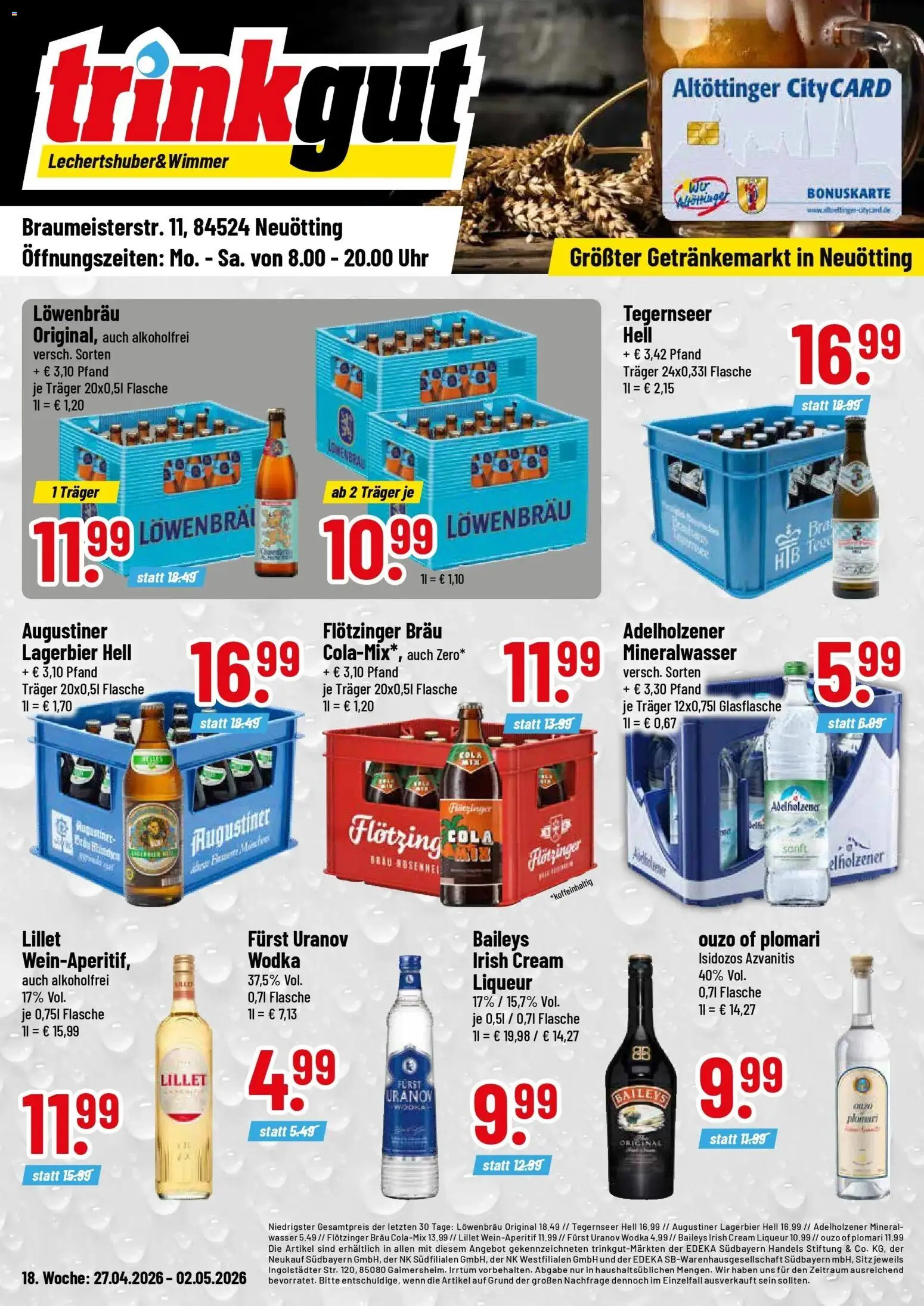 Vorschau von dem Prospekt des Geschäftes Trinkgut, gültig ab dem 27.04.2026