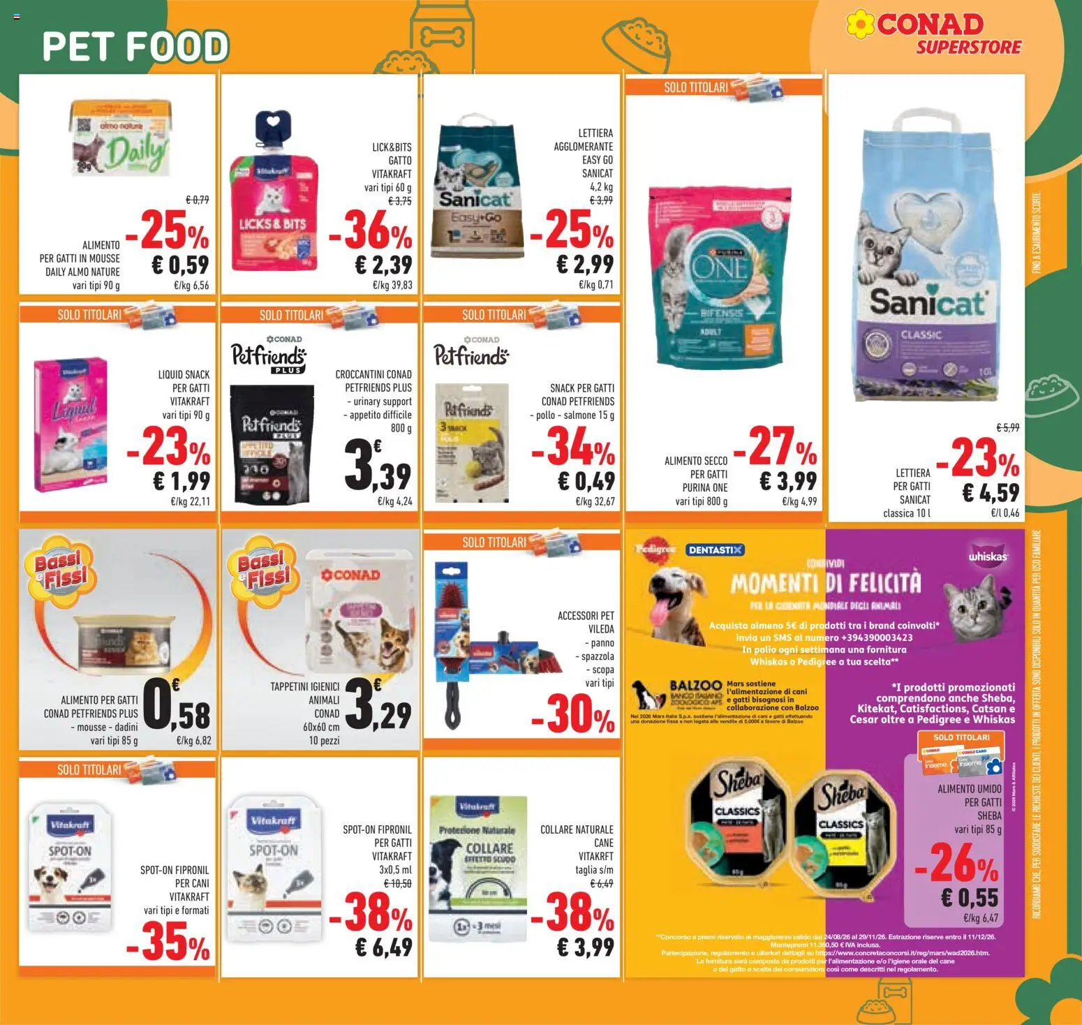 Anteprima dell'opuscolo Conad volantino Superstore Lombardia dal negozio Conad valido da 07/10/2026 - Pollo, Scopa, Salmone, Lettiera per gatti, Spazzola, Panni